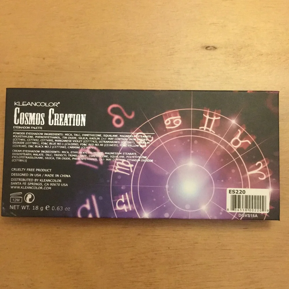 New Kleancolor Cosmos Creation 12 Eyeshadow Palette